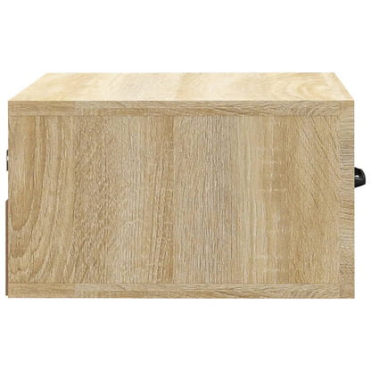 Wand-Nachttische 2 Stk. Sonoma-Eiche 35x35x20 cm