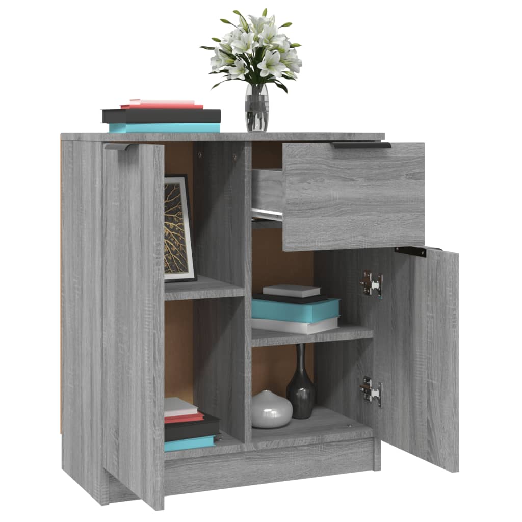 Sideboard Grau Sonoma 60x30x70 cm Holzwerkstoff