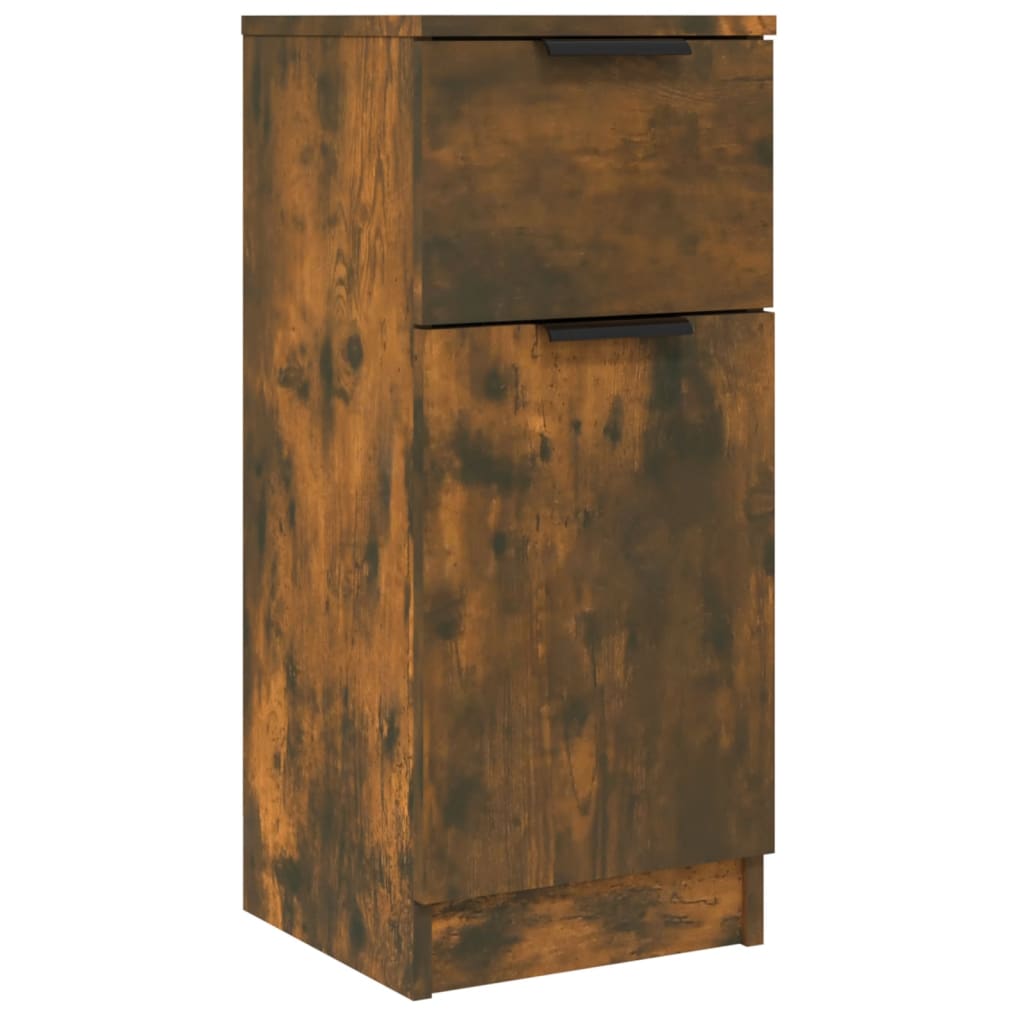 Skænke 2 stk Røget eg 30x30x70 cm træmateriale
