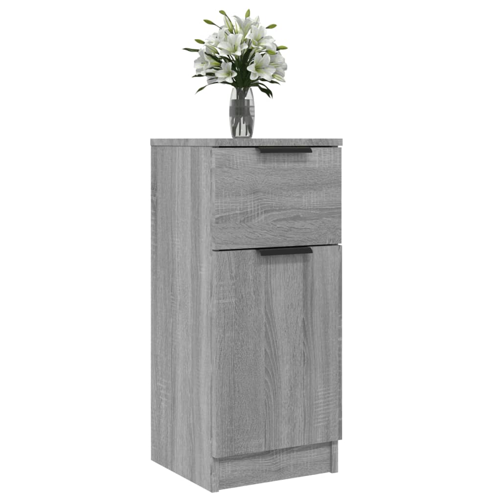 Skænk Grå Sonoma 30x30x70 cm Træmateriale