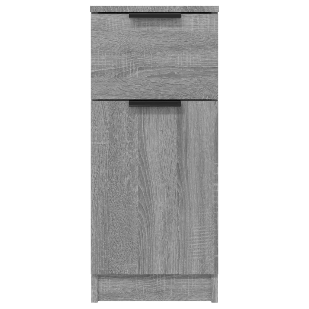 Skænk Grå Sonoma 30x30x70 cm Træmateriale