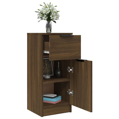 Sideboard Braun Eichen-Optik 30x30x70 cm Holzwerkstoff
