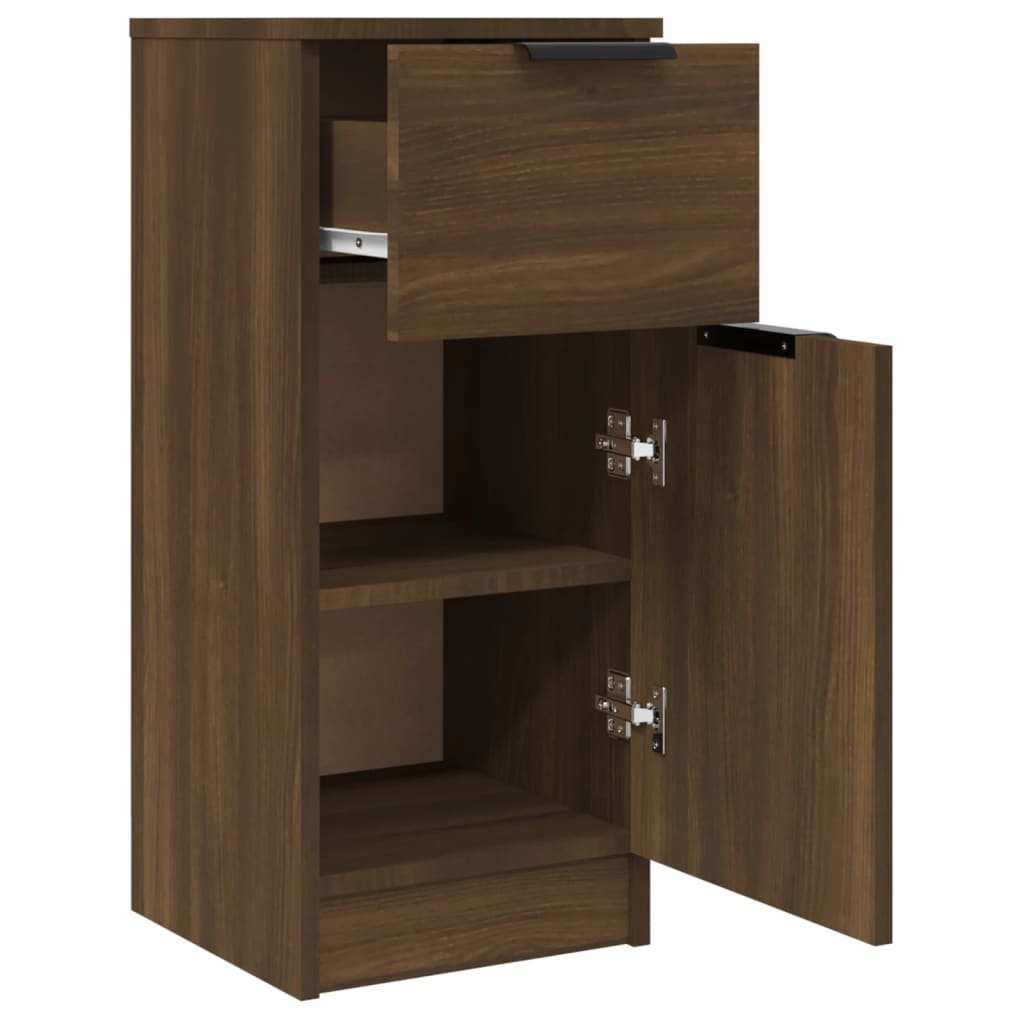 Sideboard Braun Eichen-Optik 30x30x70 cm Holzwerkstoff