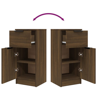 Sideboard Braun Eichen-Optik 30x30x70 cm Holzwerkstoff