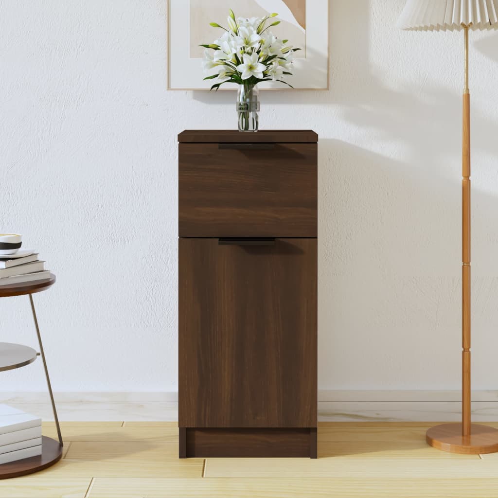 Sideboard Braun Eichen-Optik 30x30x70 cm Holzwerkstoff