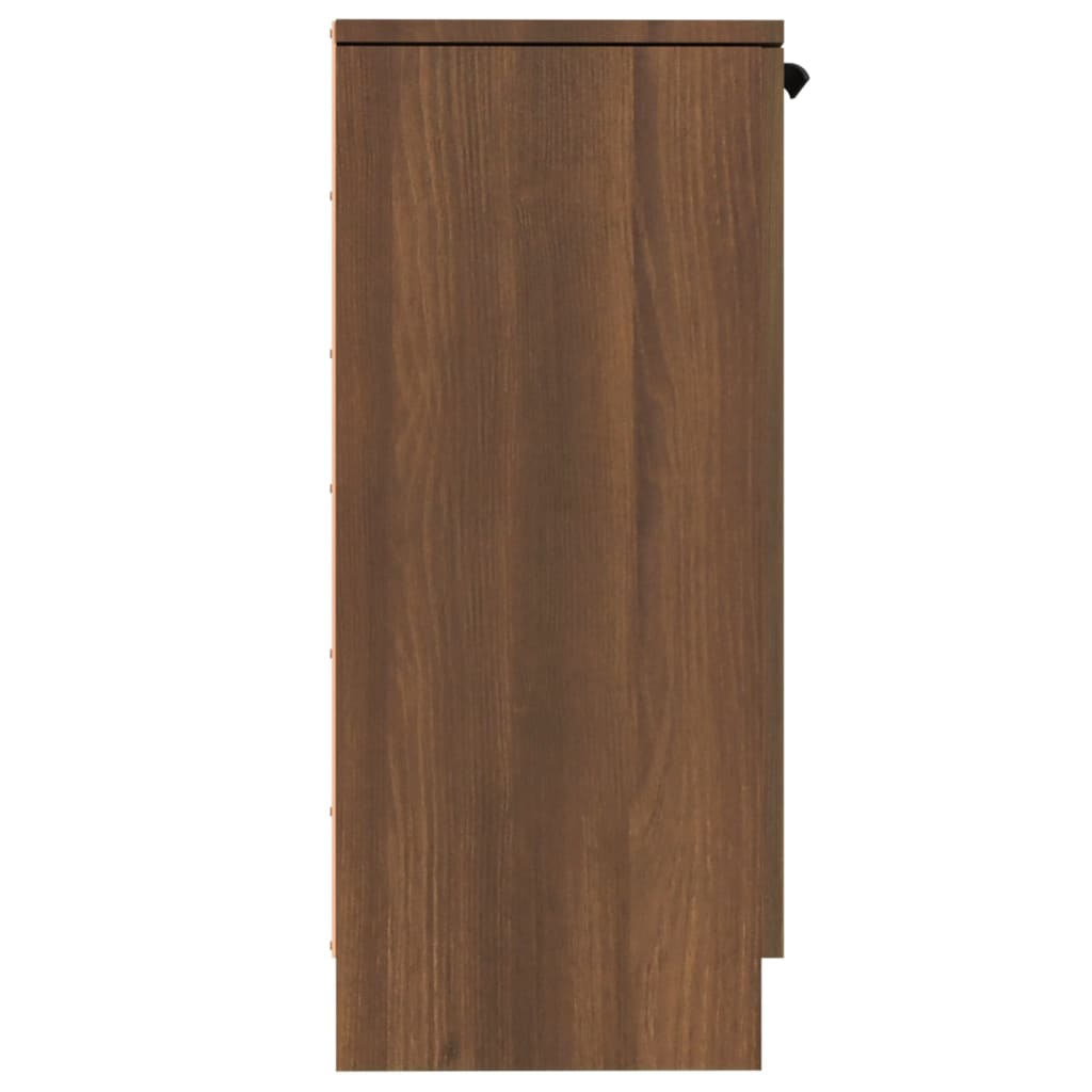 Sideboard Braun Eichen-Optik 30x30x70 cm Holzwerkstoff