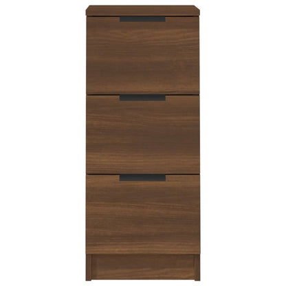 Skænke 2 stk Brun eg look 30x30x70 cm træmateriale