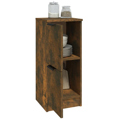 Sideboards 2 Stk. Räuchereiche 30x30x70 cm Holzwerkstoff