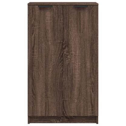 Schuhregal Braun Eichen-Optik 59x35x100 cm Holzwerkstoff