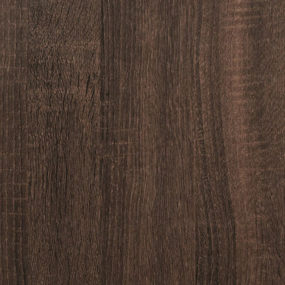 Schuhregal Braun Eichen-Optik 59x35x100 cm Holzwerkstoff