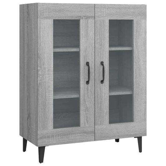 Skænk Grå Sonoma 69,5x34x90 cm Træmateriale