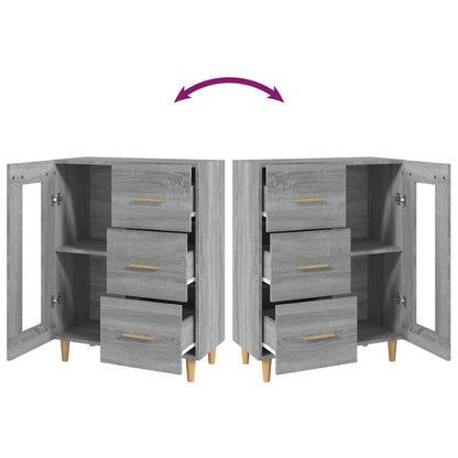 Sideboard Grau Sonoma 69,5x34x90 cm Holzwerkstoff