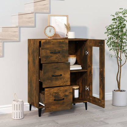 Sideboard Räuchereiche 69,5x34x90 cm Holzwerkstoff