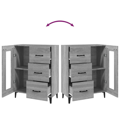 Sideboard Grau Sonoma 69,5x34x90 cm Holzwerkstoff