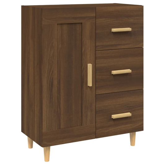 Skænk Brun Eg Look 69,5x34x90 cm Træmateriale
