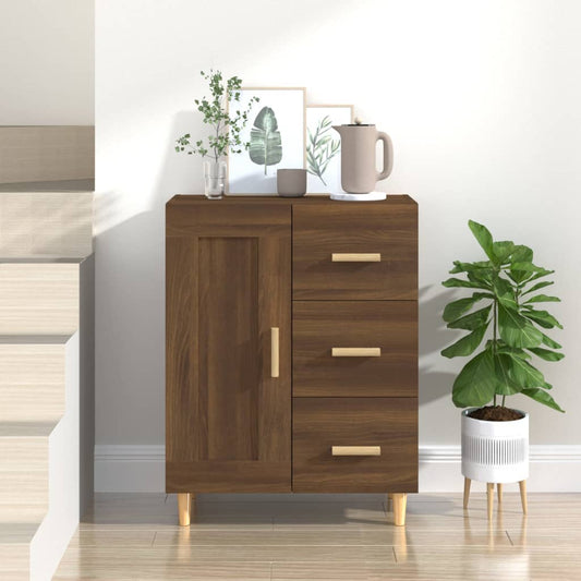 Skænk Brun Eg Look 69,5x34x90 cm Træmateriale