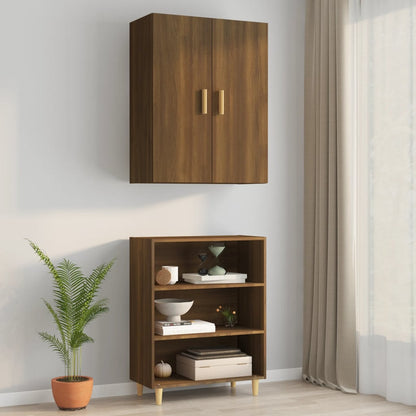 Overskab Brun Eg Look 69,5x34x90 cm