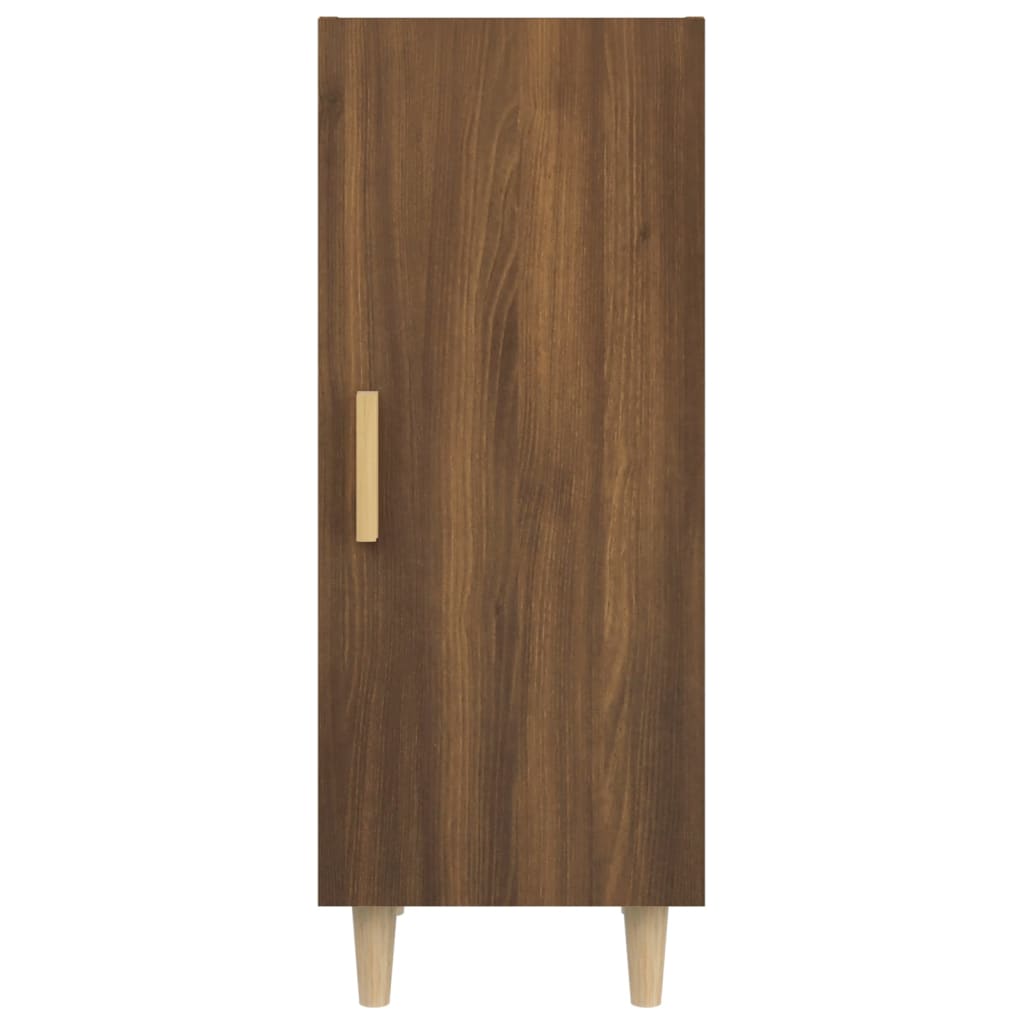 Sideboard Braun Eichen-Optik 34,5x34x90 cm Holzwerkstoff