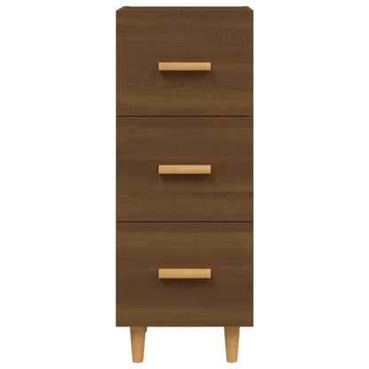 Sideboard Braun Eichen-Optik 34,5x34x90 cm Holzwerkstoff