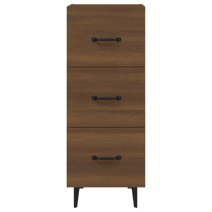 Sideboard Braun Eichen-Optik 34,5x34x90 cm Holzwerkstoff
