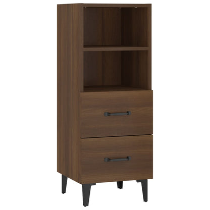 Sideboard Braun Eichen-Optik 34,5x34x90 cm Holzwerkstoff