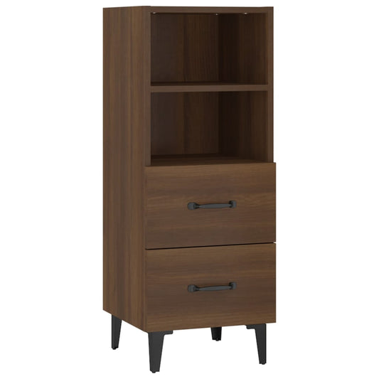 Sideboard Braun Eichen-Optik 34,5x34x90 cm Holzwerkstoff