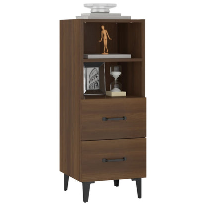 Sideboard Braun Eichen-Optik 34,5x34x90 cm Holzwerkstoff