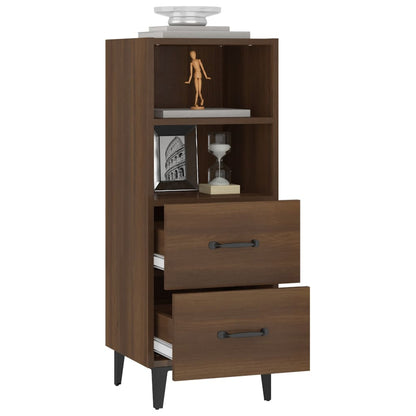 Sideboard Braun Eichen-Optik 34,5x34x90 cm Holzwerkstoff