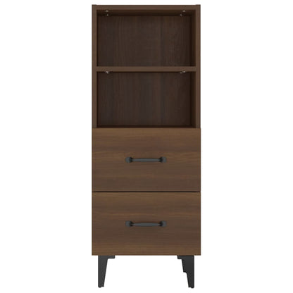 Sideboard Braun Eichen-Optik 34,5x34x90 cm Holzwerkstoff