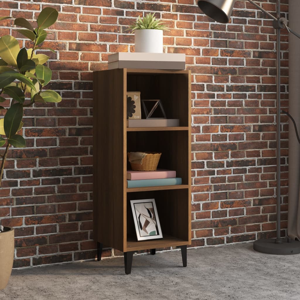 Skænk Brun Eg Look 34,5x32,5x90 cm Træmateriale