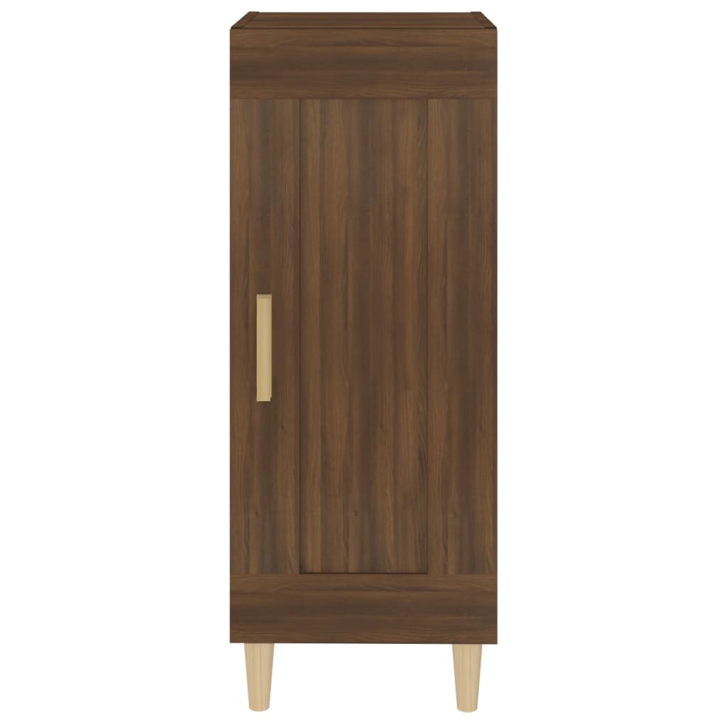 Sideboard Braun Eichen-Optik 34,5x34x90 cm Holzwerkstoff