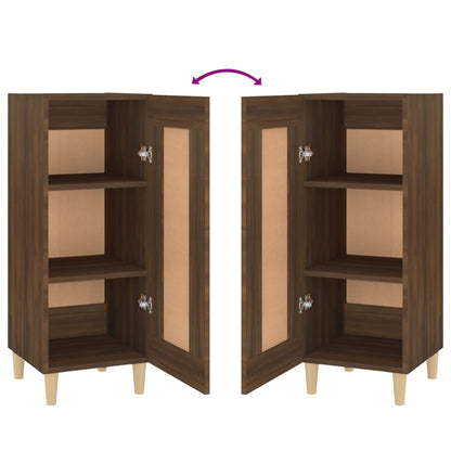 Sideboard Braun Eichen-Optik 34,5x34x90 cm Holzwerkstoff