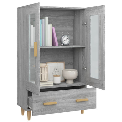 Highboard Grå Sonoma 70x31x115 cm Træmateriale