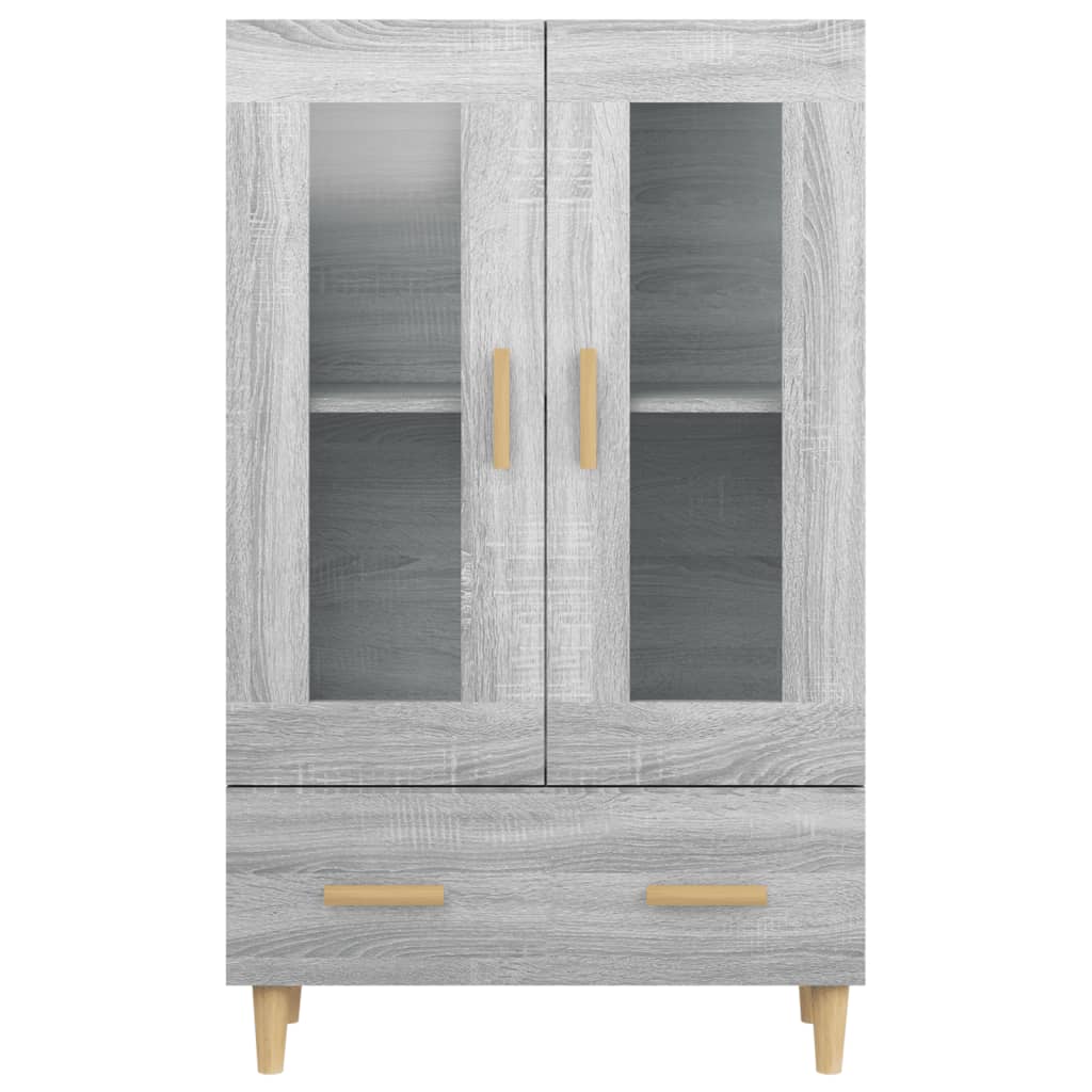 Highboard Grå Sonoma 70x31x115 cm Træmateriale