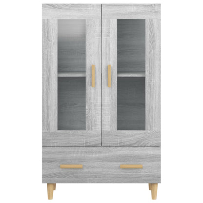 Highboard Grå Sonoma 70x31x115 cm Træmateriale