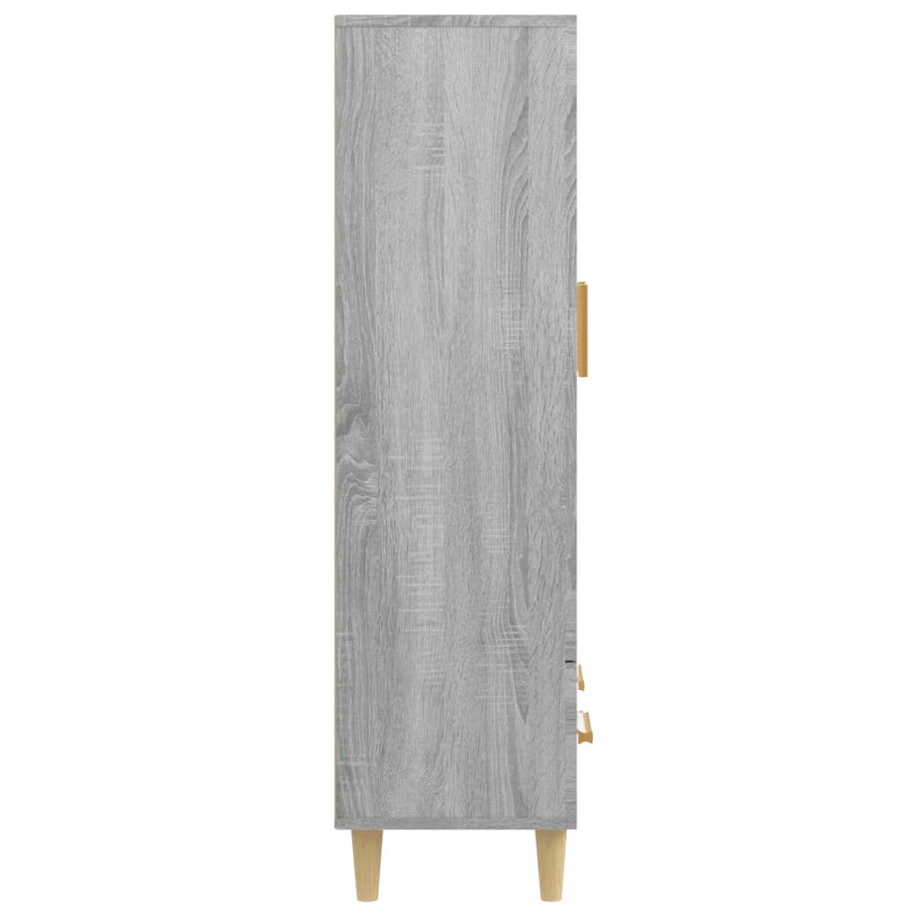 Highboard Grå Sonoma 70x31x115 cm Træmateriale