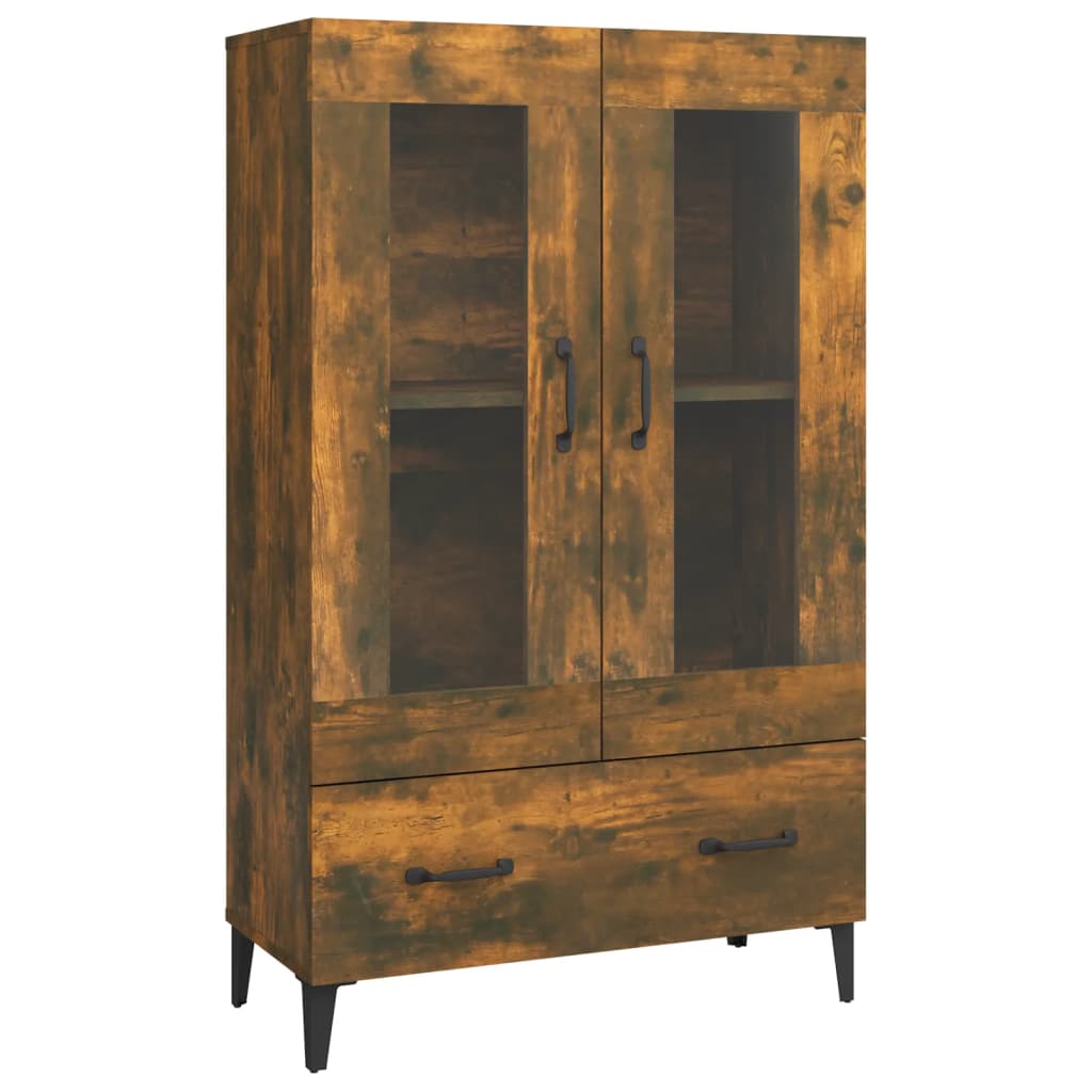 Highboard Räuchereiche 70x31x115 cm Holzwerkstoff
