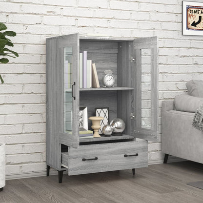 Highboard Grau Sonoma 70x31x115 cm Holzwerkstoff
