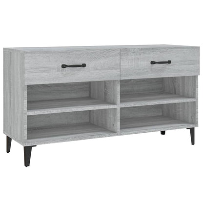 Skoskab Grå Sonoma 102x35x55 cm Træmateriale