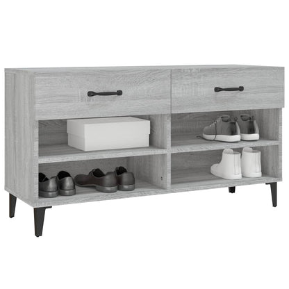 Skoskab Grå Sonoma 102x35x55 cm Træmateriale
