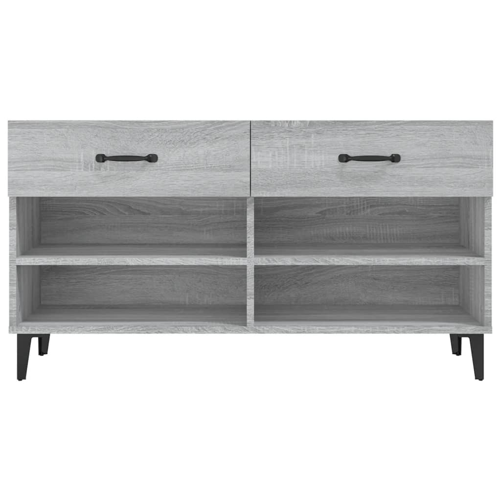 Skoskab Grå Sonoma 102x35x55 cm Træmateriale