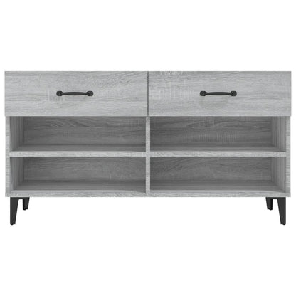 Skoskab Grå Sonoma 102x35x55 cm Træmateriale