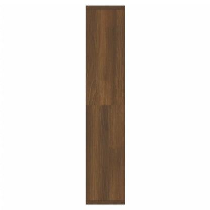 Spiegelschrank mit LED Braun Eiche-Optik 91x15x76,5 cm