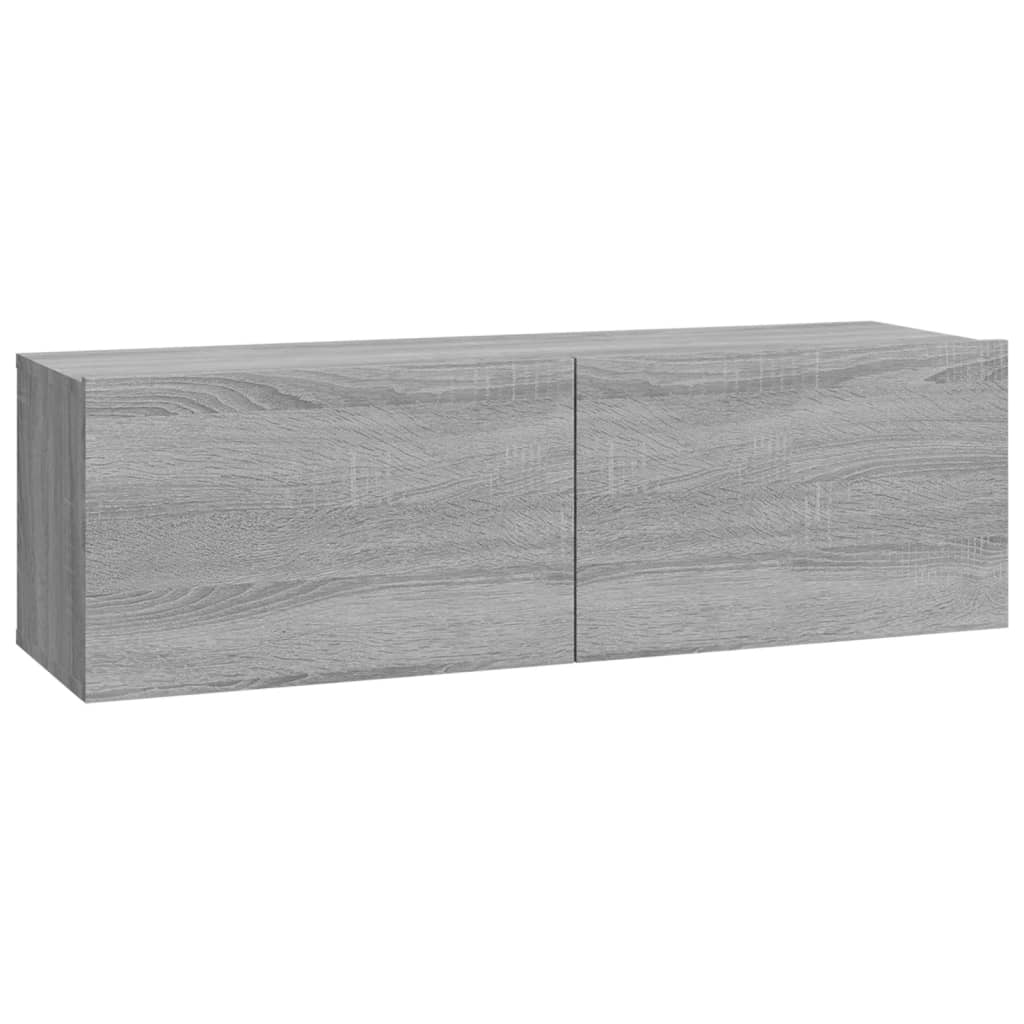 TV overskabe 2 stk Grå Sonoma 100x30x30 cm træmateriale