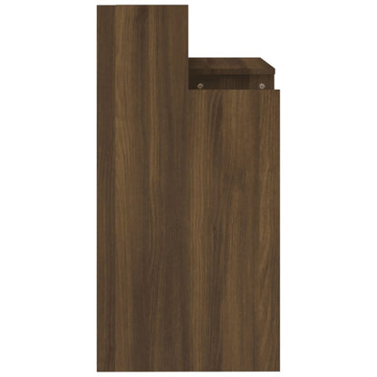 Skrivebord med lysdioder Brown Oak Look 97x45x90 Træmateriale