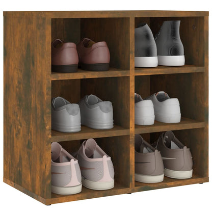 Schuhregal Räuchereiche 52,5x30x50 cm