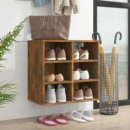 Schuhregal Räuchereiche 52,5x30x50 cm