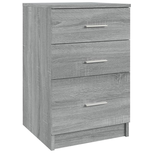 Nachttisch Grau Sonoma 40x40x63 cm Holzwerkstoff