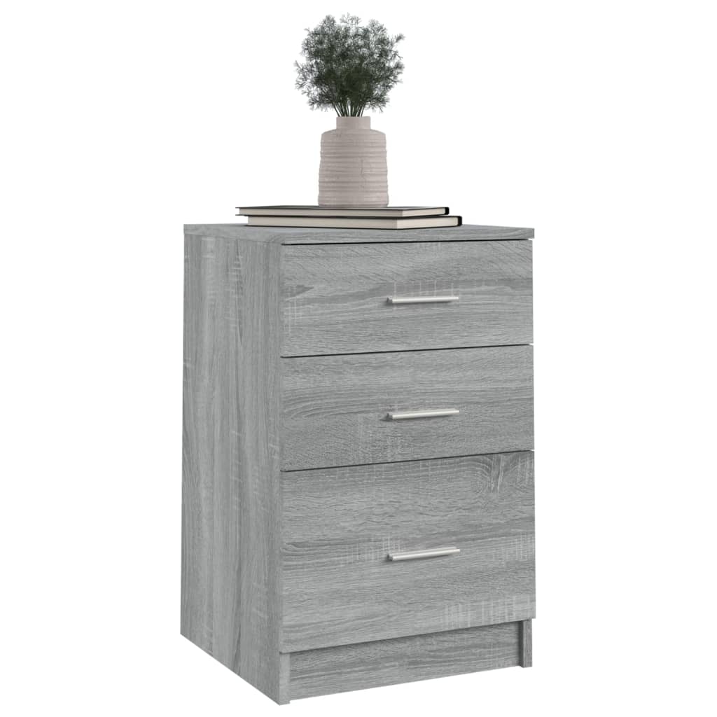 Nachttisch Grau Sonoma 40x40x63 cm Holzwerkstoff