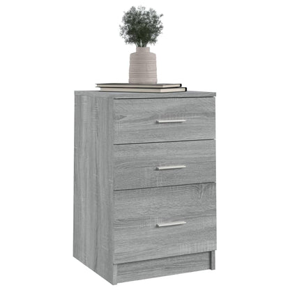 Nachttisch Grau Sonoma 40x40x63 cm Holzwerkstoff